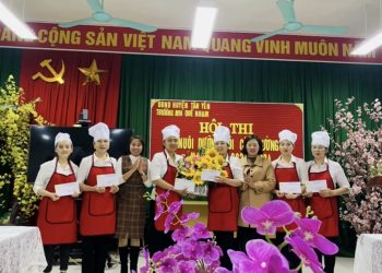 Trường mầm non Quế Nham Tổ chức Hội Thi Cô nuôi dưỡng giỏi