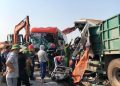 Hà Tĩnh :Xe khách đấu đầu xe đầu kéo, 1 tài xế tử vong